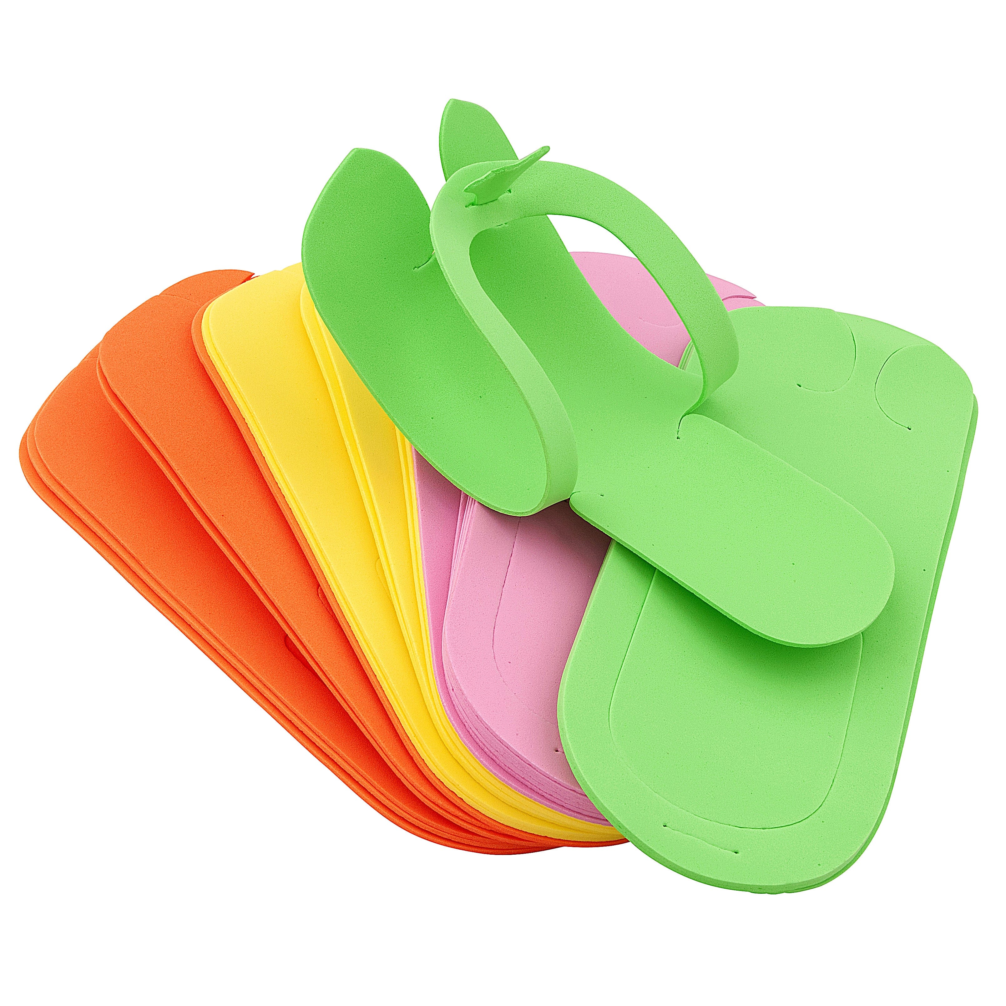 Foam Pedicure Slippers Folding Strap | Soft, Comfy & Reusable - Pair 320014 - The Nail Superstore