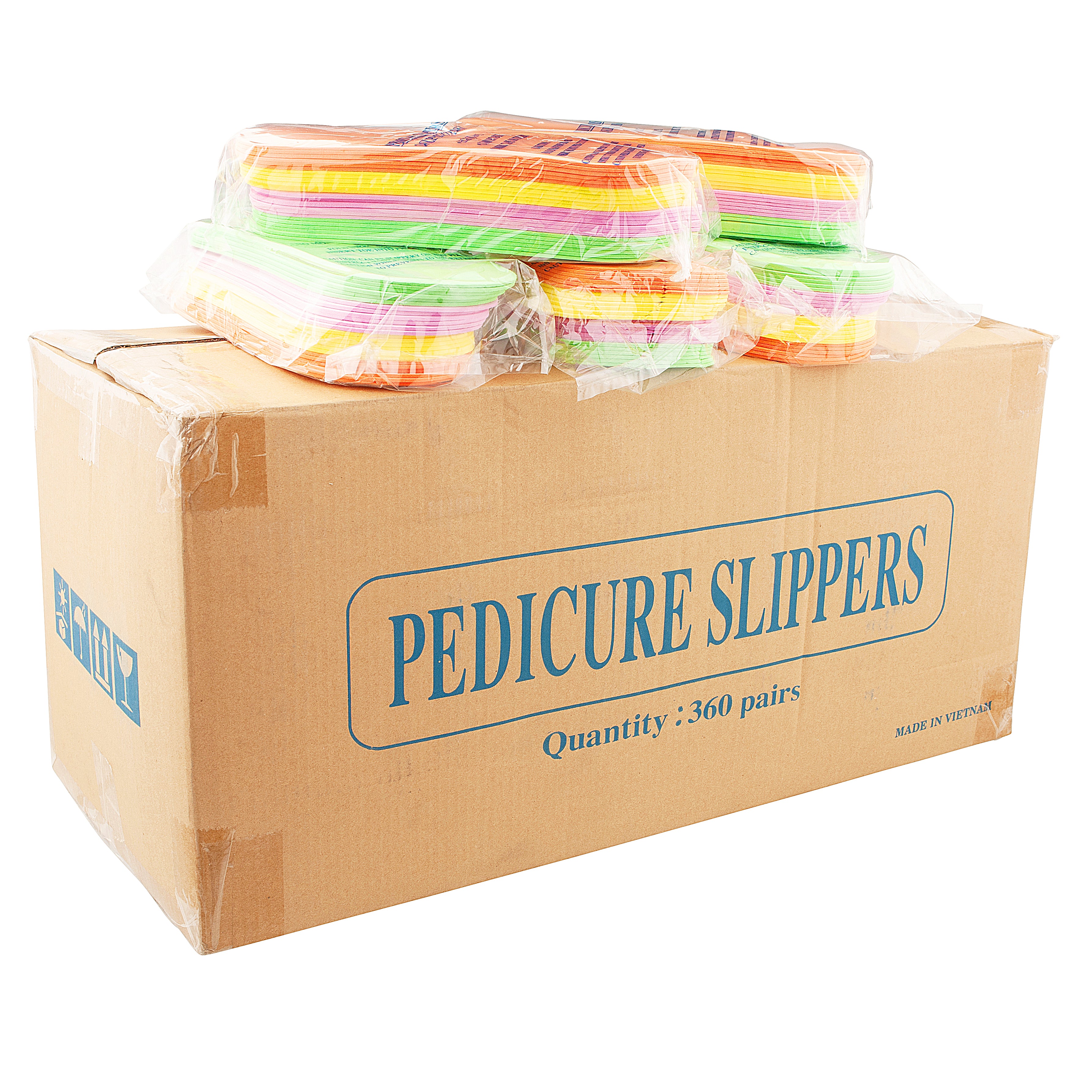 Foam Pedicure Slippers Folding Strap | Soft, Comfy & Reusable - Case 360 Pairs | The Nail Superstore