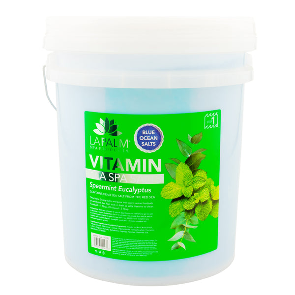 La Palm - Pedicure Sea Salts | Spearmint Eucalyptus - Bulk Size - 5 Gallons | The Nail Superstore
