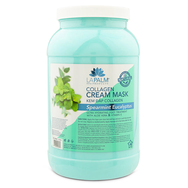 La Palm - Collagen Cream Foot Mask | Spearmint Eucalyptus - Gallon