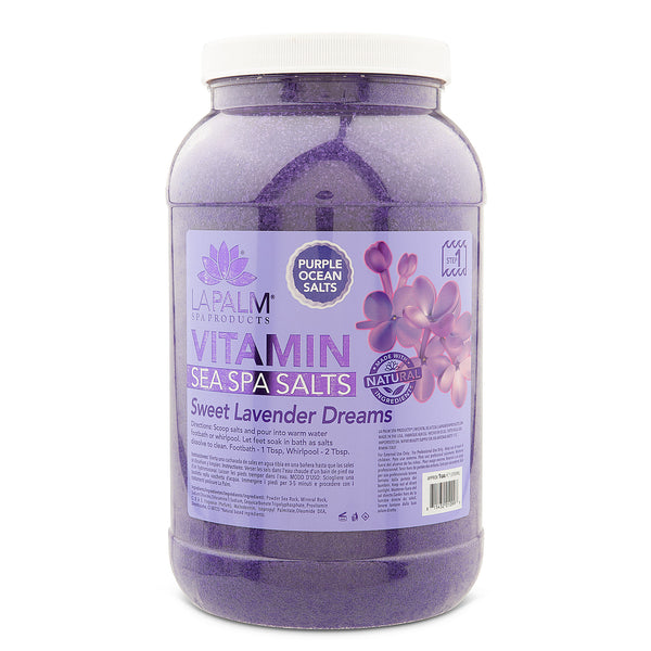 La Palm - Pedicure Sea Salts | Lavender Purple - Pro Size - Gallon