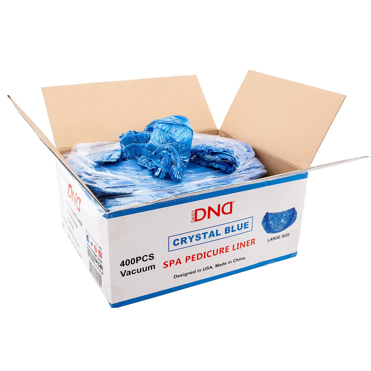 Premium Disposable Plastic Liners For Pedicure Spa Chair & Tub NEW-400-ct | Blue - Case 320163 - The Nail Superstore