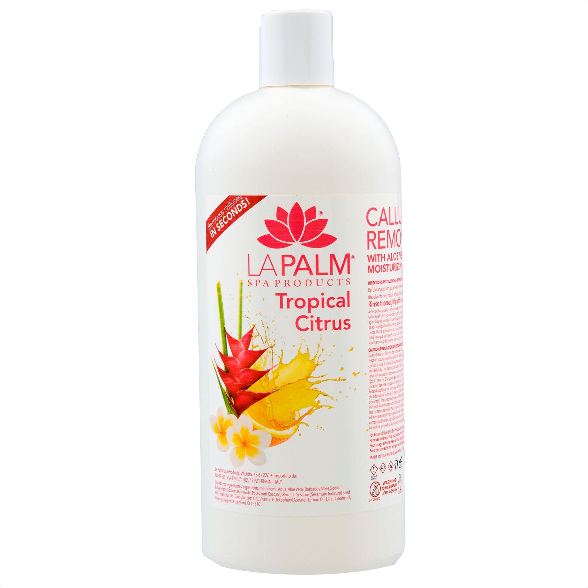 La Palm - Callus Remover | Tropical Citrus - 32 oz 320336 - The Nail Superstore