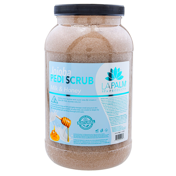 La Palm - Jojoba Pedi-Gel Scrub | Vitamin Milk & Honey - Gallon