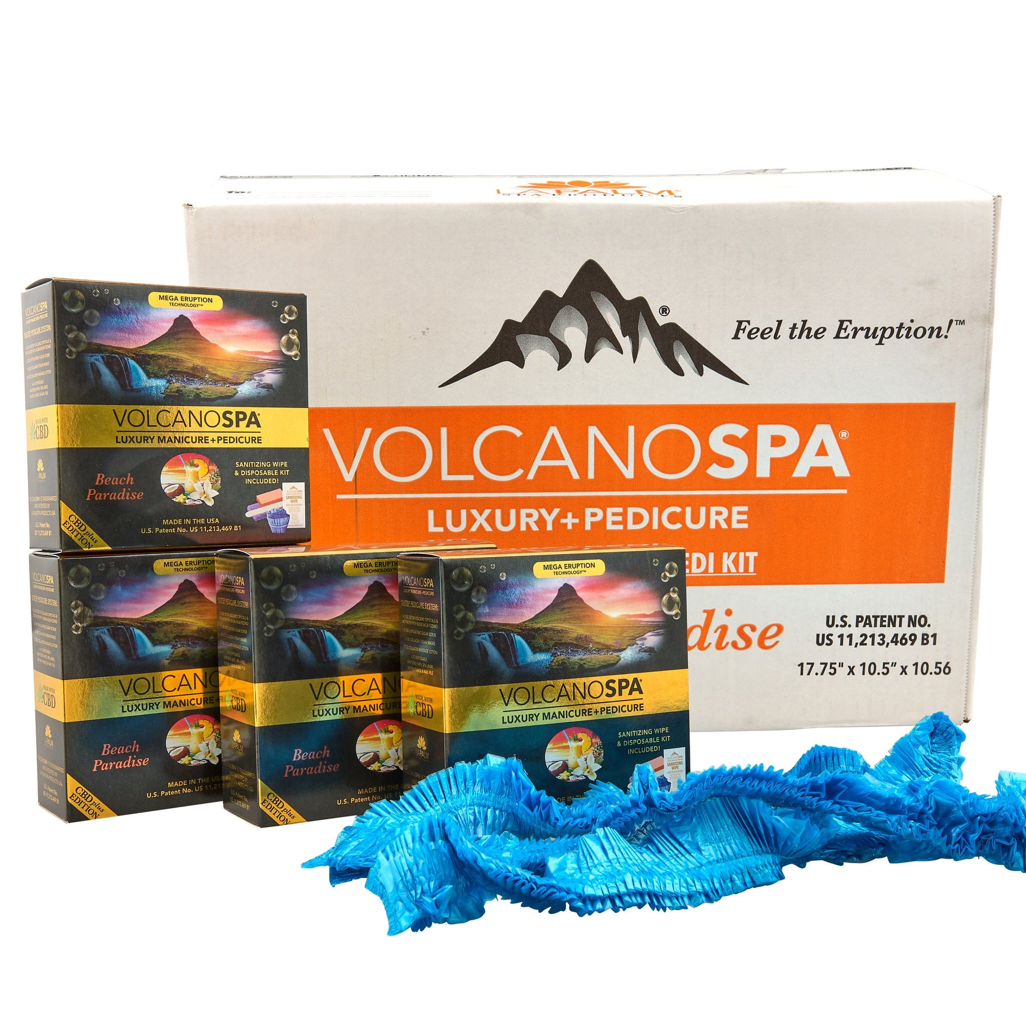 La Palm - Volcano Spa Pedicure Kit | Beach Paradise CBD - 10 steps 320347 - The Nail Superstore