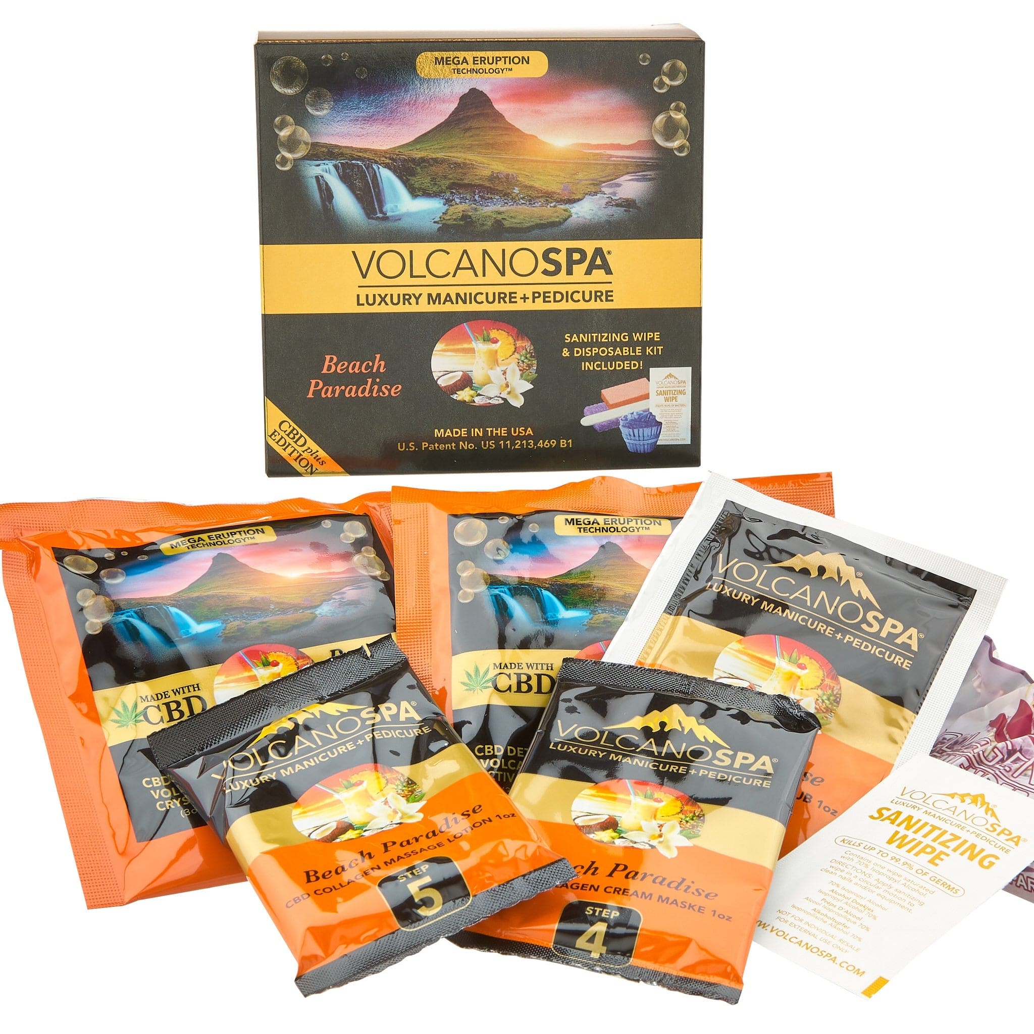 La Palm - Volcano Spa Pedicure Kit | Beach Paradise CBD - 10 steps 320347 - The Nail Superstore