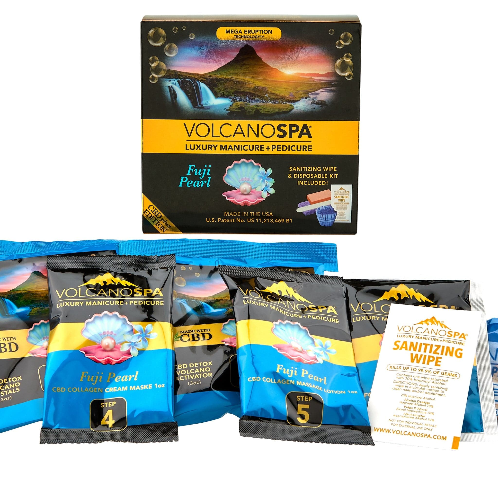 La Palm - Volcano Spa Pedicure Kit | Fuji CBD - 10 steps 320348 - The Nail Superstore