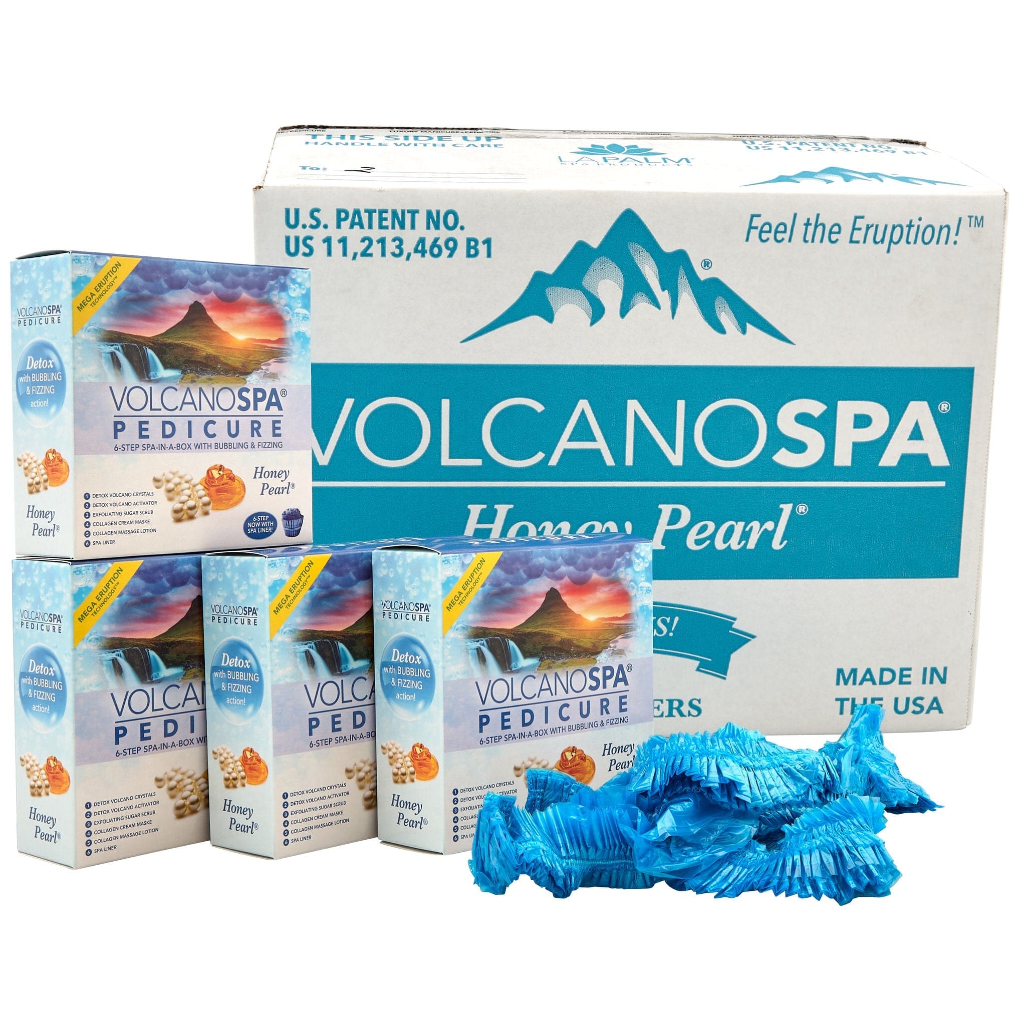 La Palm - Volcano Spa Pedicure Kit | Honey Pearl - 6 step 320352 - The Nail Superstore