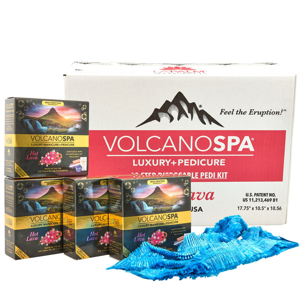 La Palm - Volcano Spa Pedicure Kit | Hot Lava CBD - 10 steps
