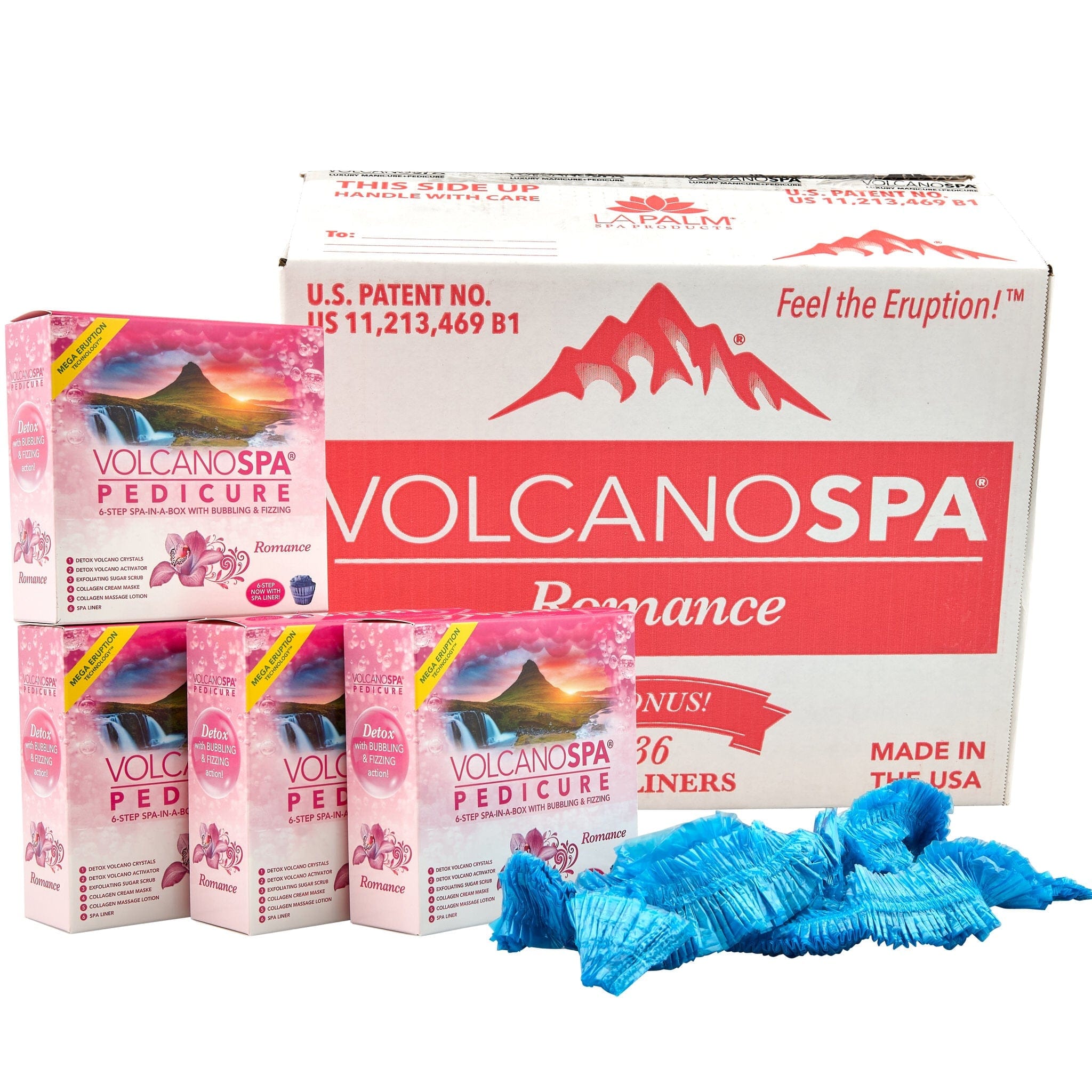 La Palm - Volcano Spa Pedicure Kit | Romance - 6 step 320356 - The Nail Superstore