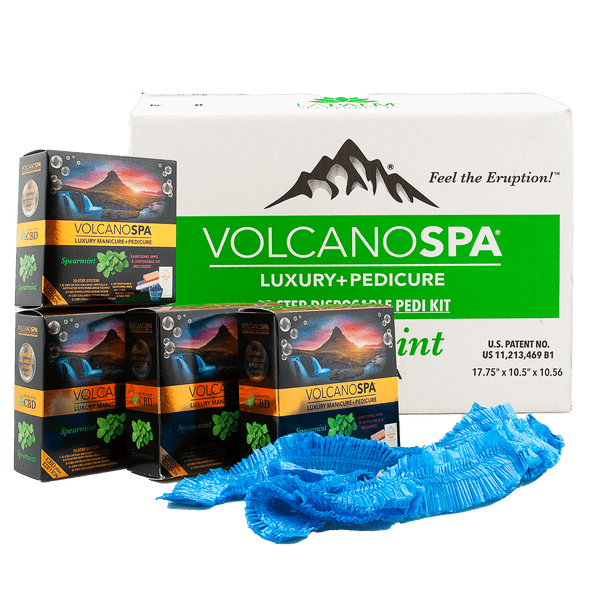 La Palm - Volcano Spa Pedicure Kit | Spearmint CBD - 10 steps 320358 - The Nail Superstore