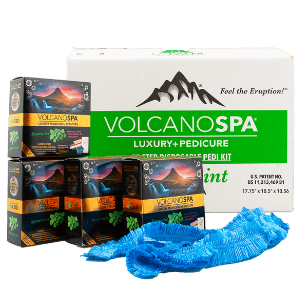 La Palm - Volcano Spa Pedicure Kit | Spearmint CBD - 10 steps
