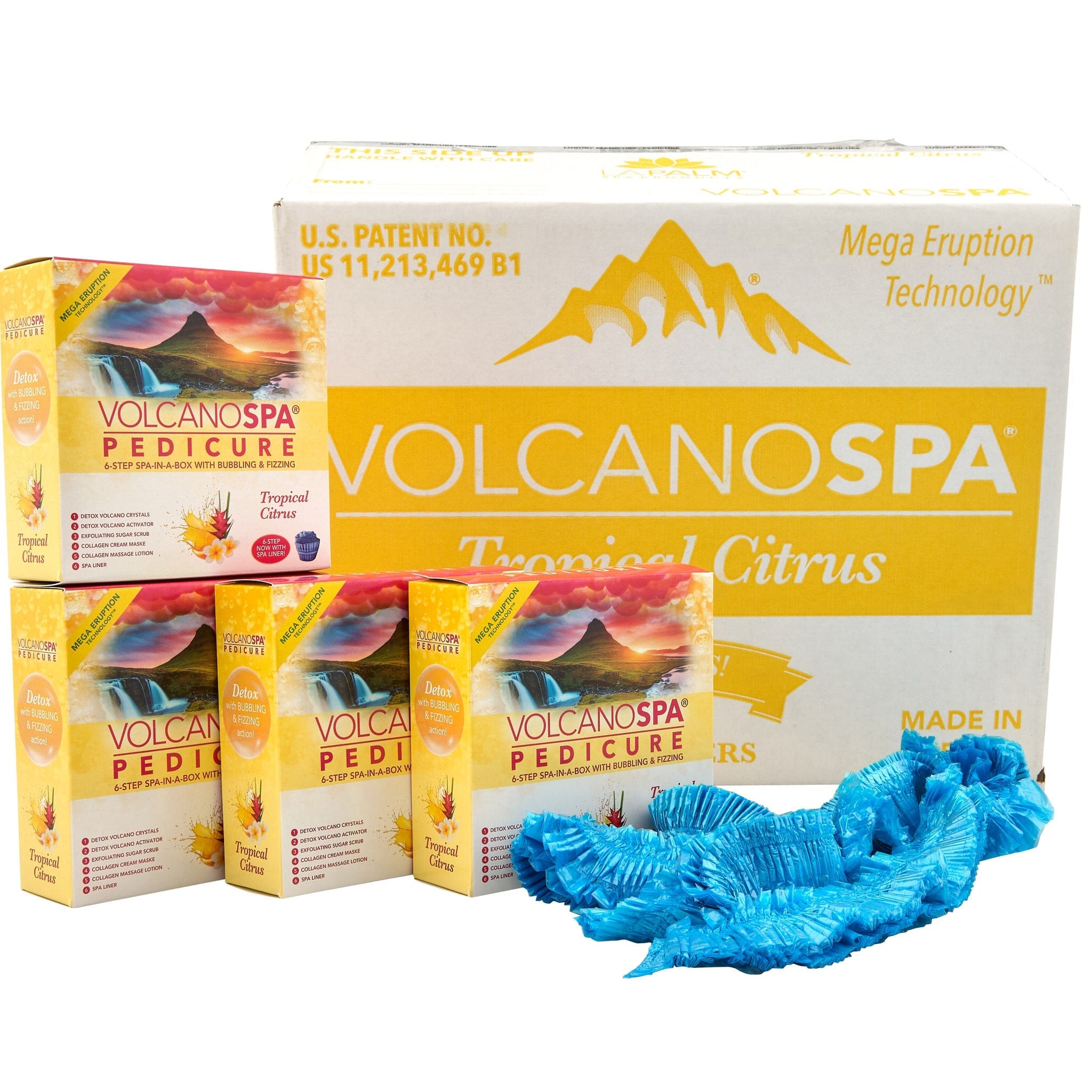 La Palm - Volcano Spa Pedicure Kit | Tropical Citrus - 6 step 320359 - The Nail Superstore