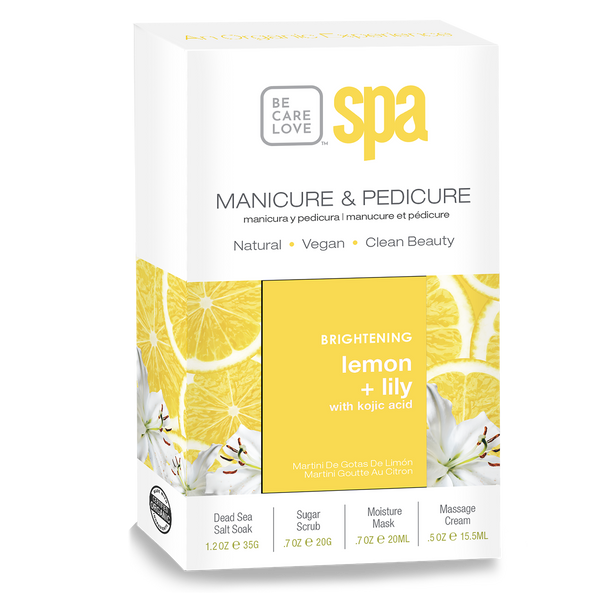 BCL Spa Pedicure Kit 4-in-1 Packets | Lemon + Lily - Pack