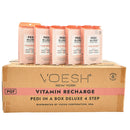 Voesh - Pedi in a Box Deluxe 4 Step | Vitamin Recharge - Pack 340406 - The Nail Superstore