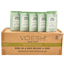 Voesh - Pedi in a Box Deluxe 4 Step | CBD Calm Hemp Relax - Pack 340412 - The Nail Superstore