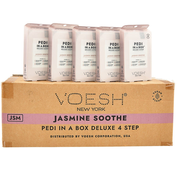 Voesh - Pedi in a Box Deluxe 4 Step | Jasmine Soothe - Pack 340415 - The Nail Superstore