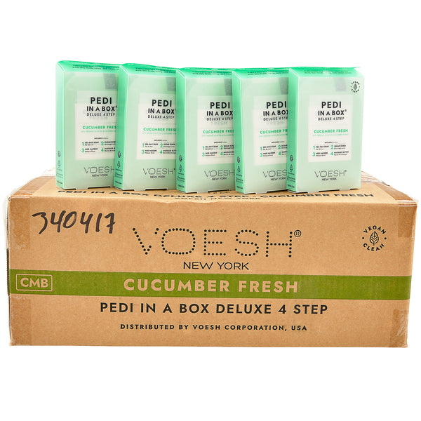 Voesh - Pedi in a Box Deluxe 4 Step | Cucumber Fresh - Pack
