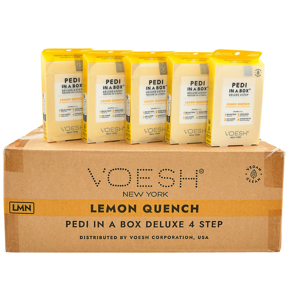 Voesh - Pedi in a Box Deluxe 4 Step | Lemon Quench - Pack