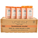 Voesh - Pedi in a Box Deluxe 4 Step | Tangerine Glow - Pack 340420 - The Nail Superstore