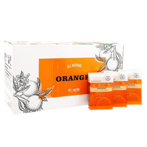 Deluxe 4-Step Pedicure Kit 50/Case | Buy in Case & Save - Orange | The Nail Superstore