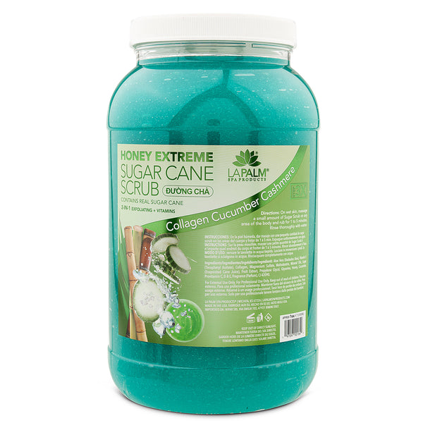 La Palm -  Honey Extreme Sugar Cane Scrub - Cucumber Cashmere | Gallon