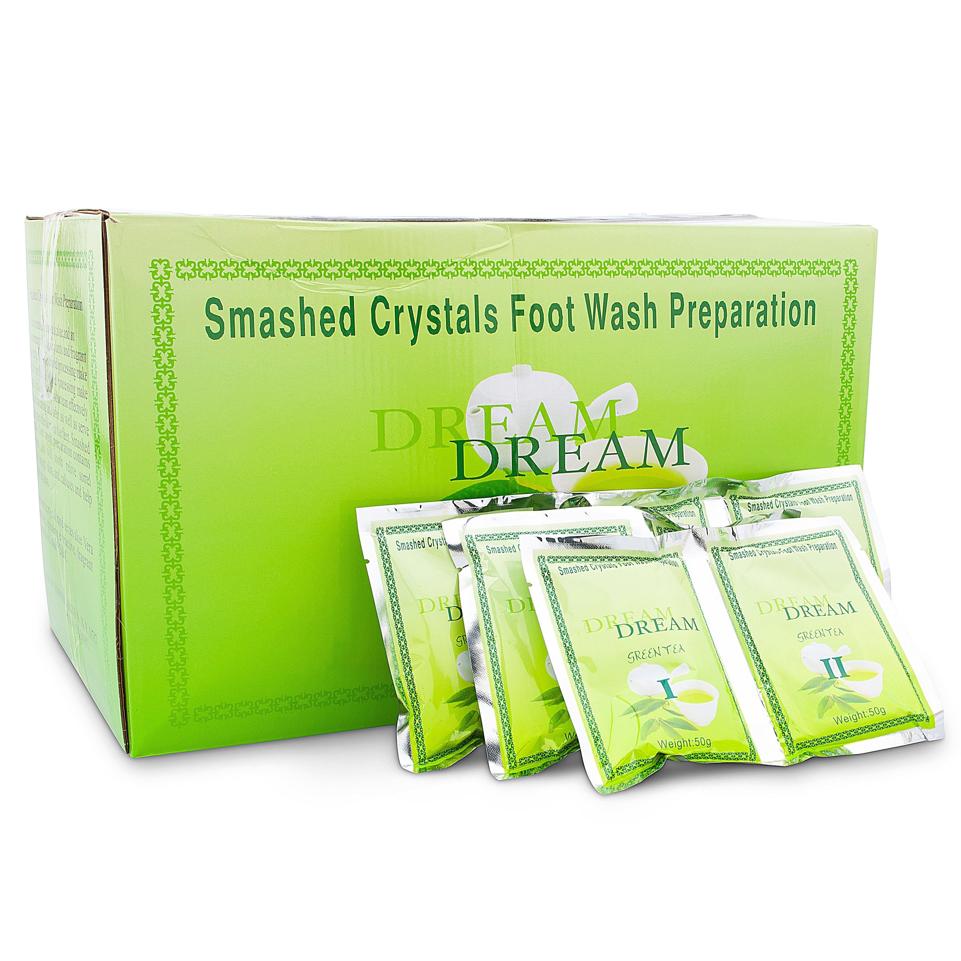 Dream Dream Pedi Jelly Pedicure Smashed Soak | Green Tea – Case of 100 340465 - The Nail Superstore