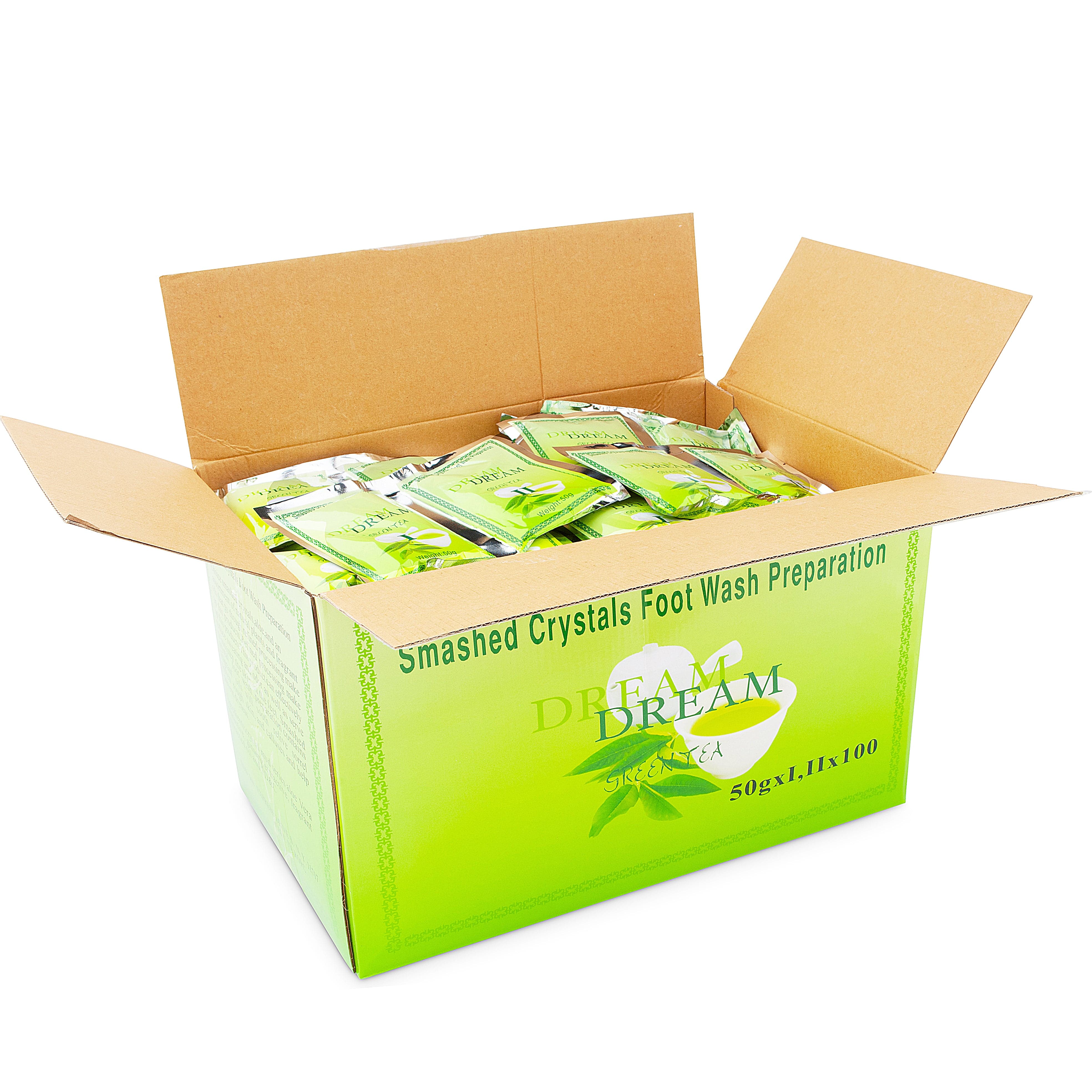 Dream Dream Pedi Jelly Pedicure Smashed Soak | Green Tea – Case of 100 340465 - The Nail Superstore