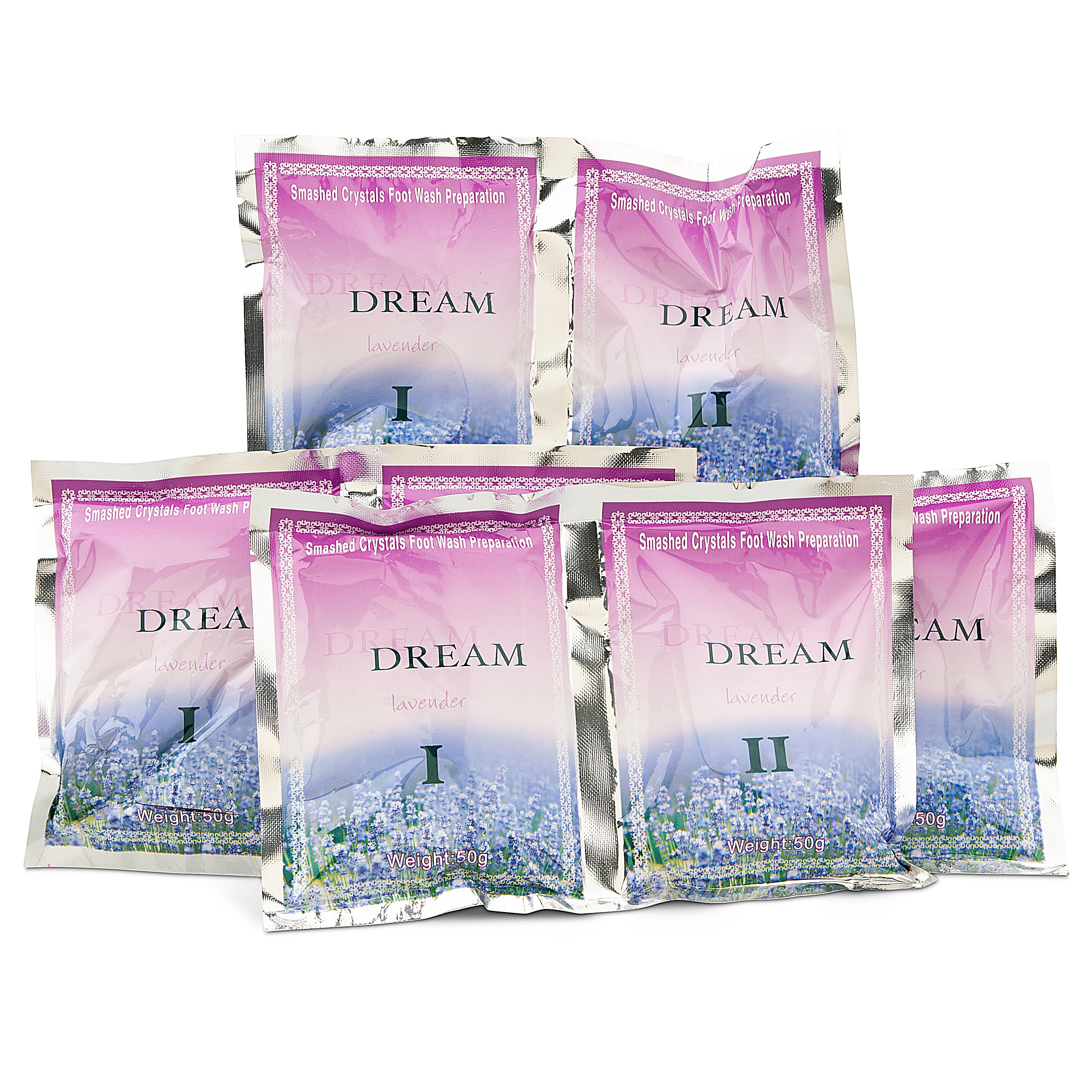 Dream Dream Pedi Jelly Pedicure Smashed Soak | Lavender – Case of 100 | The Nail Superstore