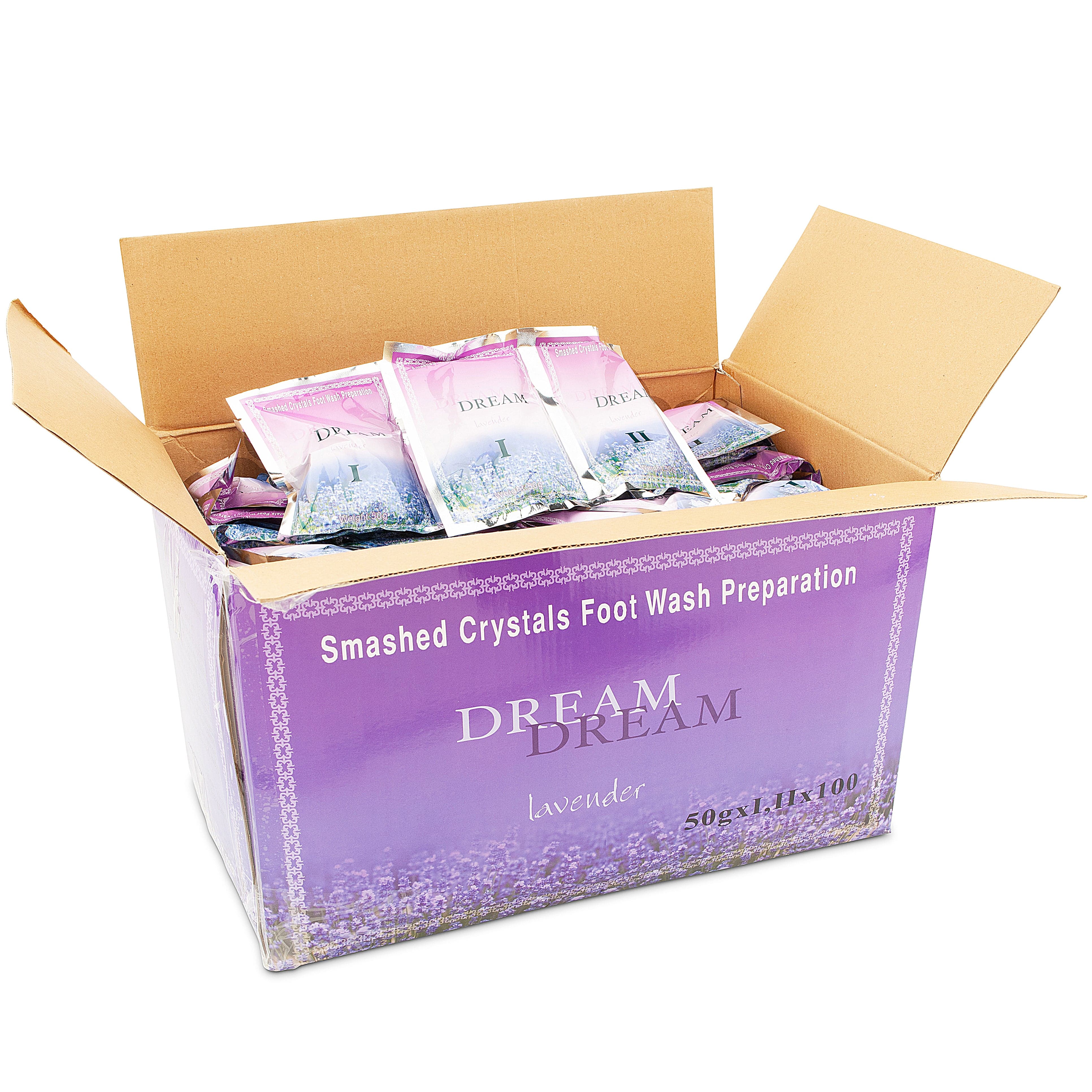 Dream Dream Pedi Jelly Pedicure Smashed Soak | Lavender – Case of 100 340467 - The Nail Superstore
