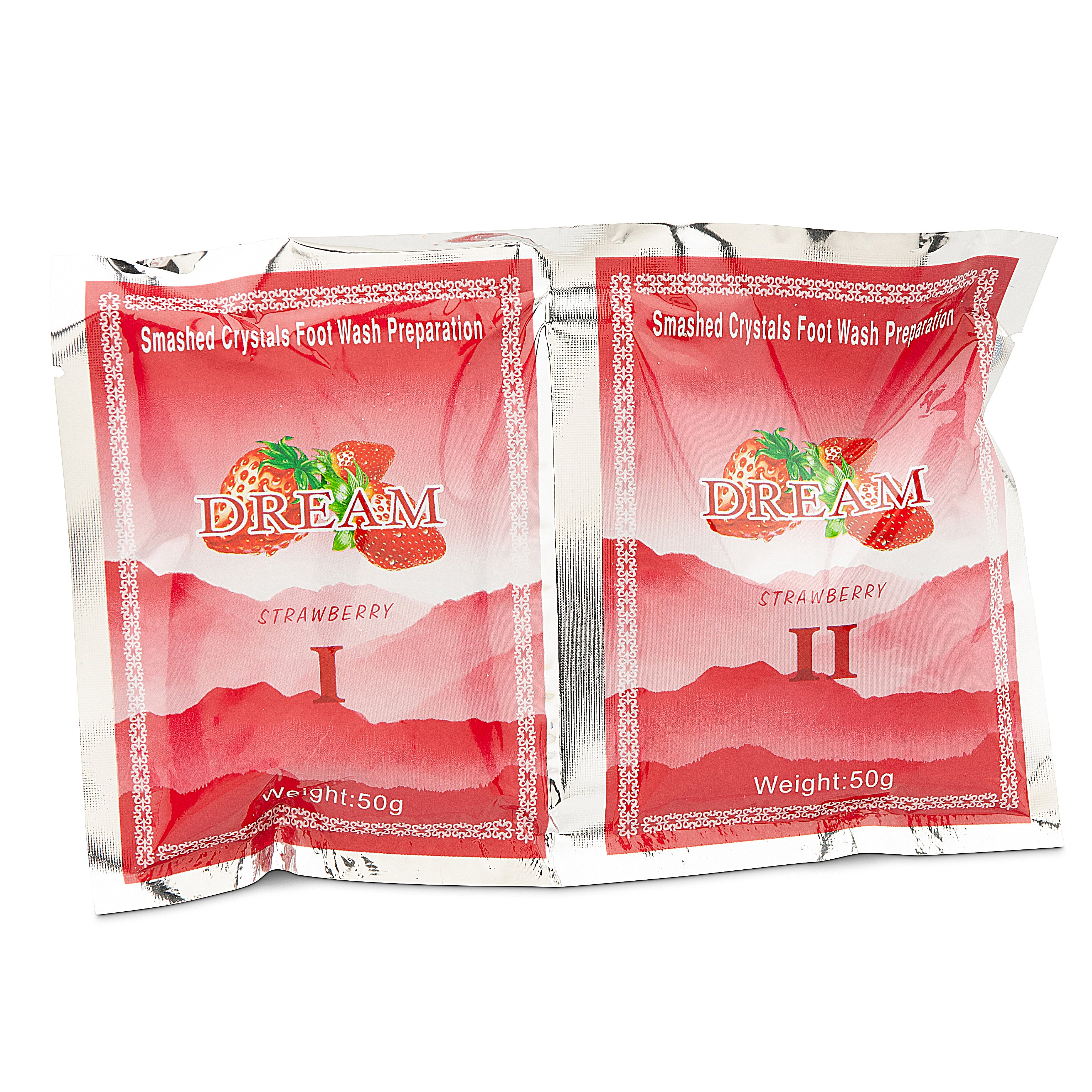 Dream Dream Pedi Jelly Pedicure Smashed Soak | Strawberry – Case of 100 | The Nail Superstore