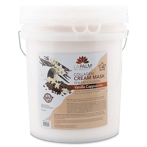 LaPalm Collagen Cream Mask Vanilla Cappuccino 5 Gallon Bucket