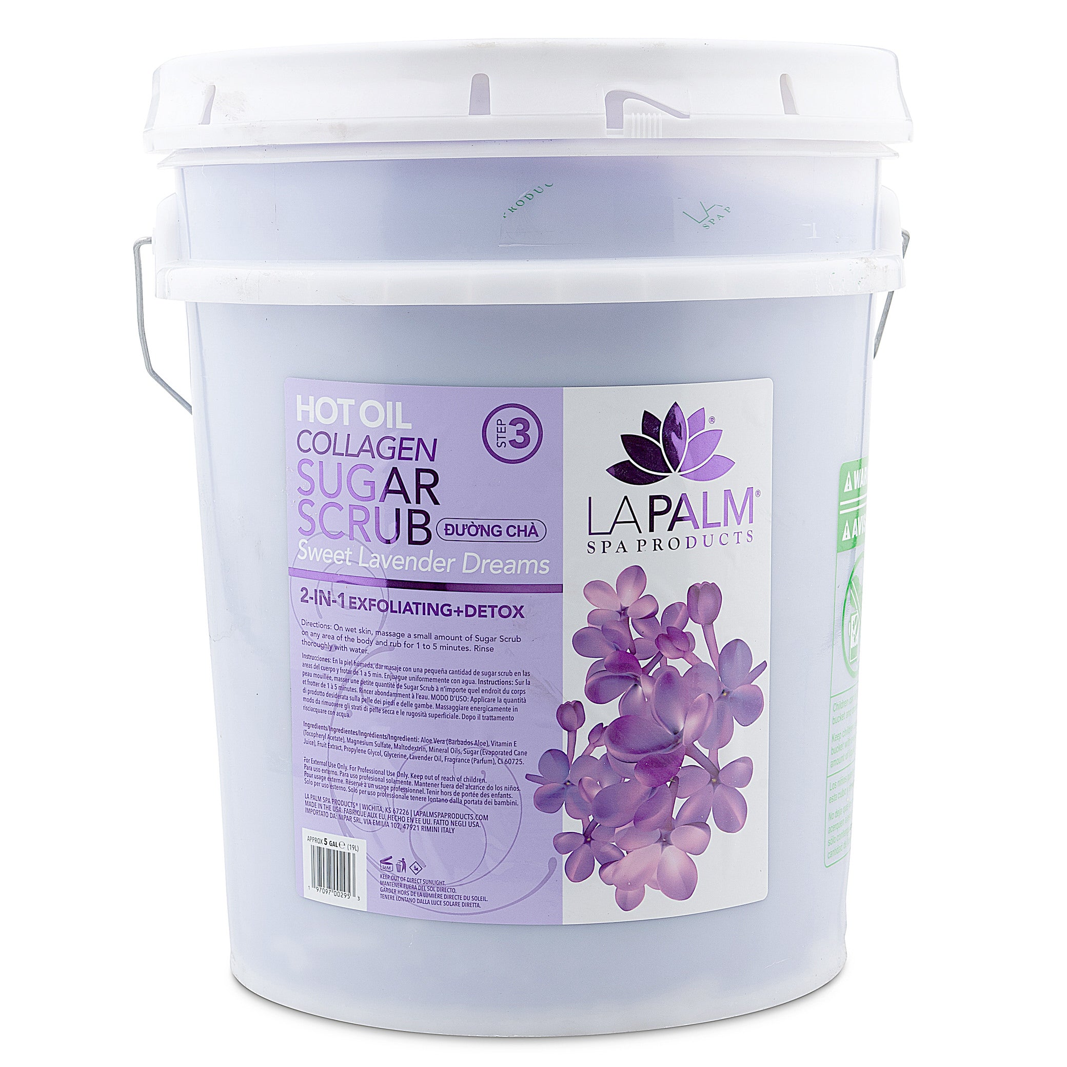 La Palm Lavender Sugar Scrub 5-Gallon Bucket