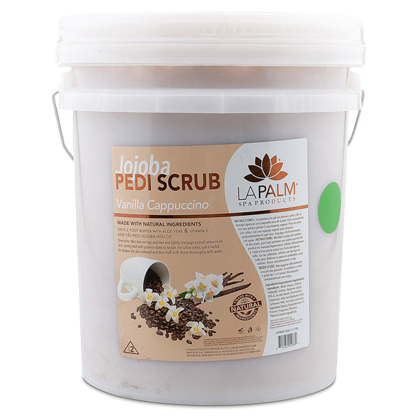 La Palm Jojoba Pedi Scrub - Vanilla Cappuccino - 5 Gallon Bucket