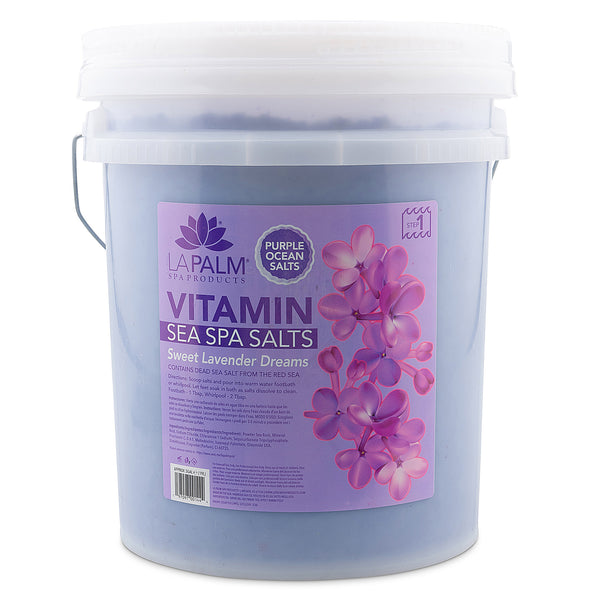 LaPalm Lavender Sea Spa Salts 5-Gallon Bucket