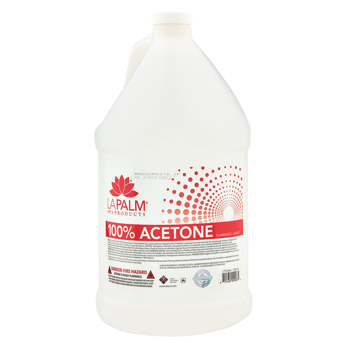 La Palm - Pure 100% Acetone - Gallon | For Local Pick Up Only