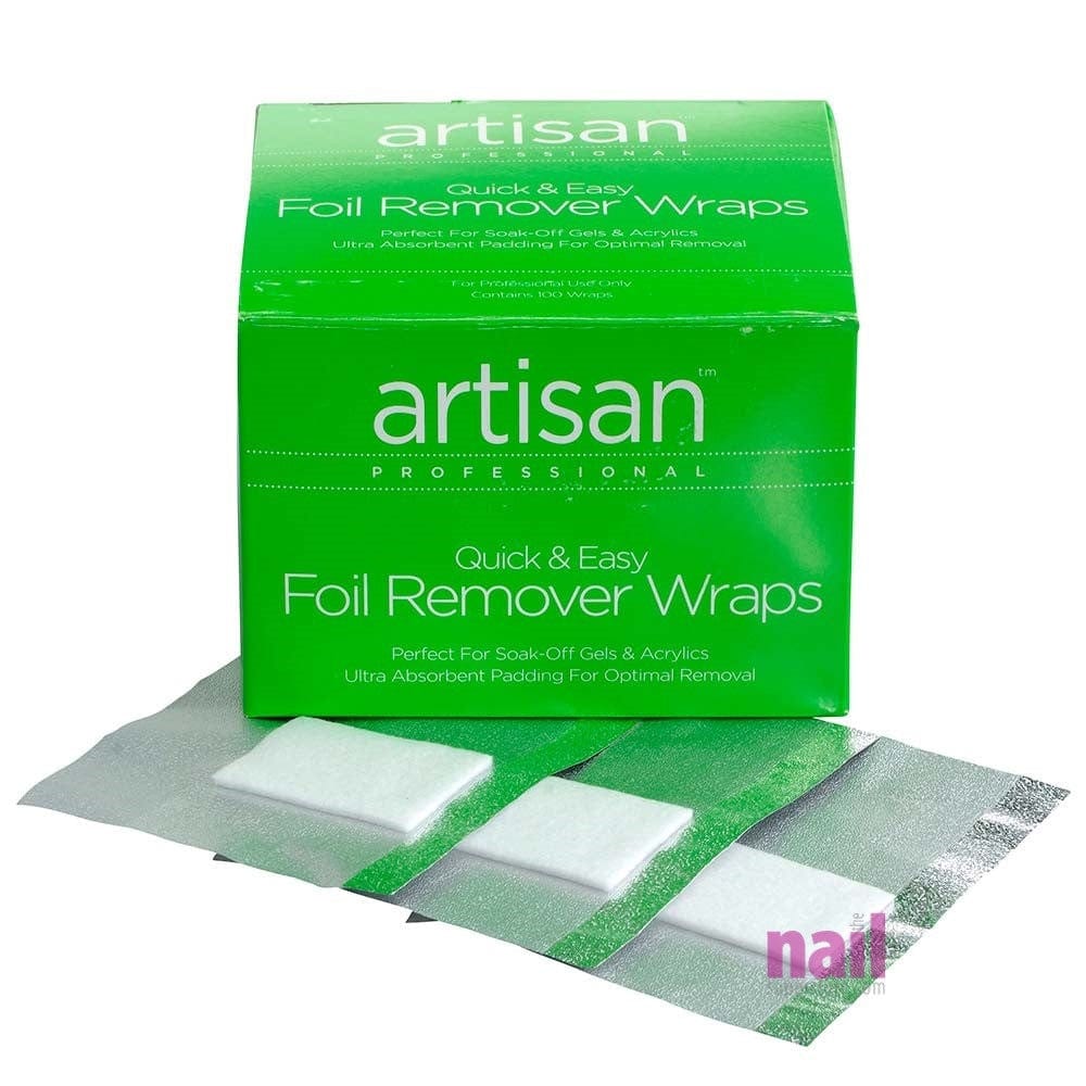 Artisan Nail Foil Remover Wraps | Thicker - Bigger - Stronger Absorbent - 100 pcs 350015 - The Nail Superstore