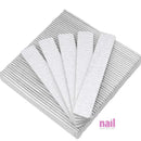Professional Nail File 50 ct | Jumbo Size - Zebra 100/100 Grit - 50 pcs, jumbo double-sided zebra emery board nail files for salon nail shaping