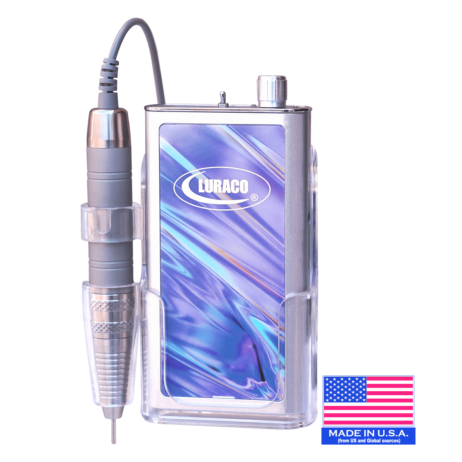 Luraco Pro 35K Portable Electric Nail File | Professional, Portable & Rechargeable - Purple Wave 410213 - The Nail Superstore