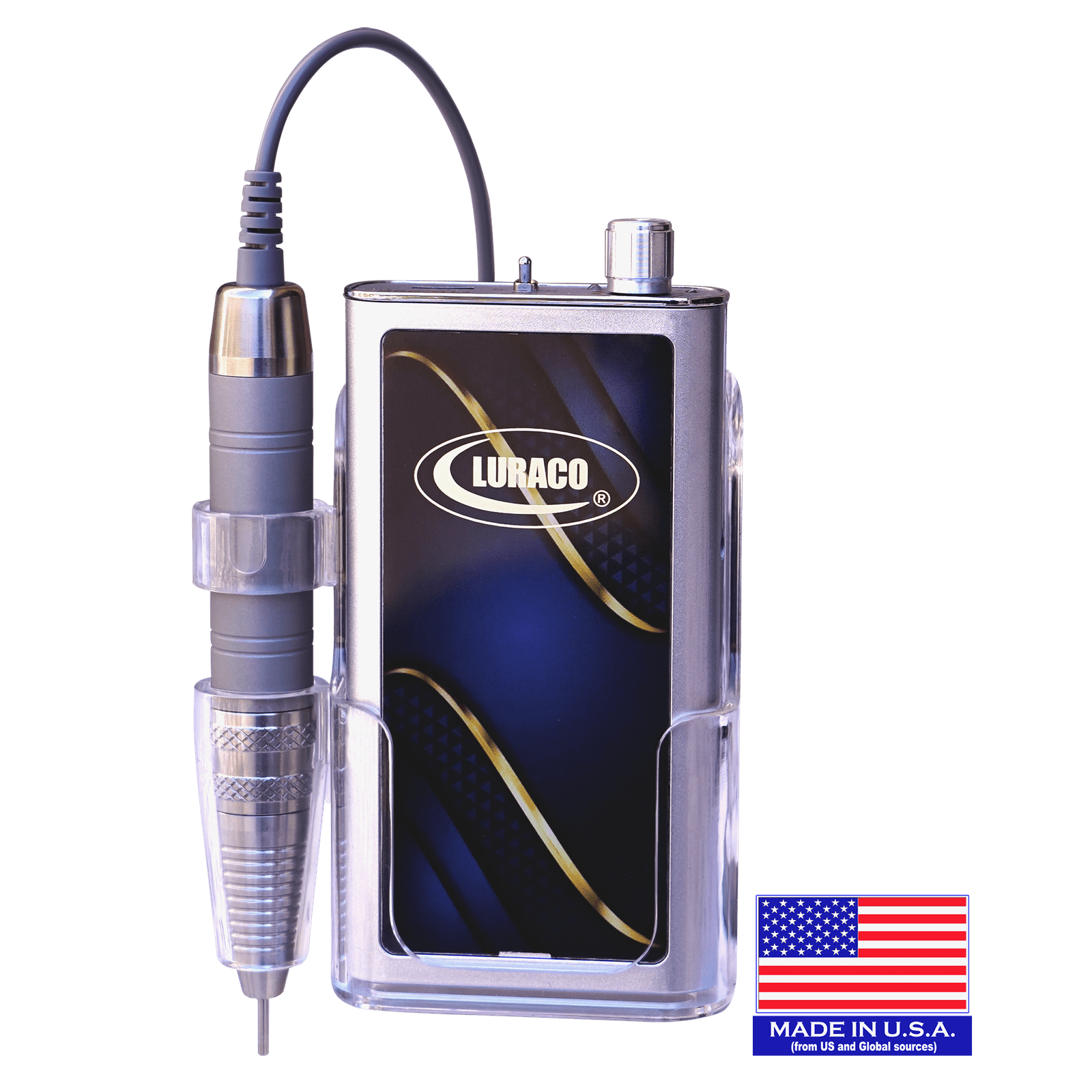 Luraco Pro 35K Portable Electric Nail File | Professional, Portable & Rechargeable - Navy Sapphire 410214 - The Nail Superstore