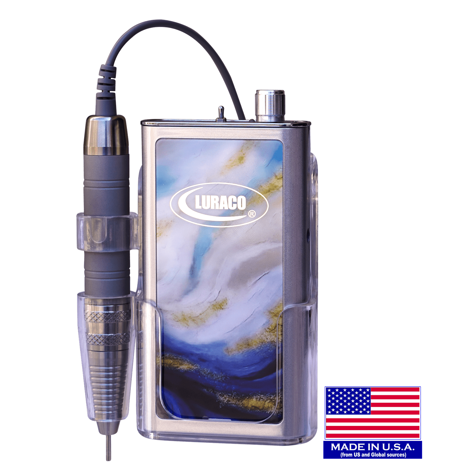 Luraco Pro 35K Portable Electric Nail File | Professional, Portable & Rechargeable - Ocean Blue 410215 - The Nail Superstore