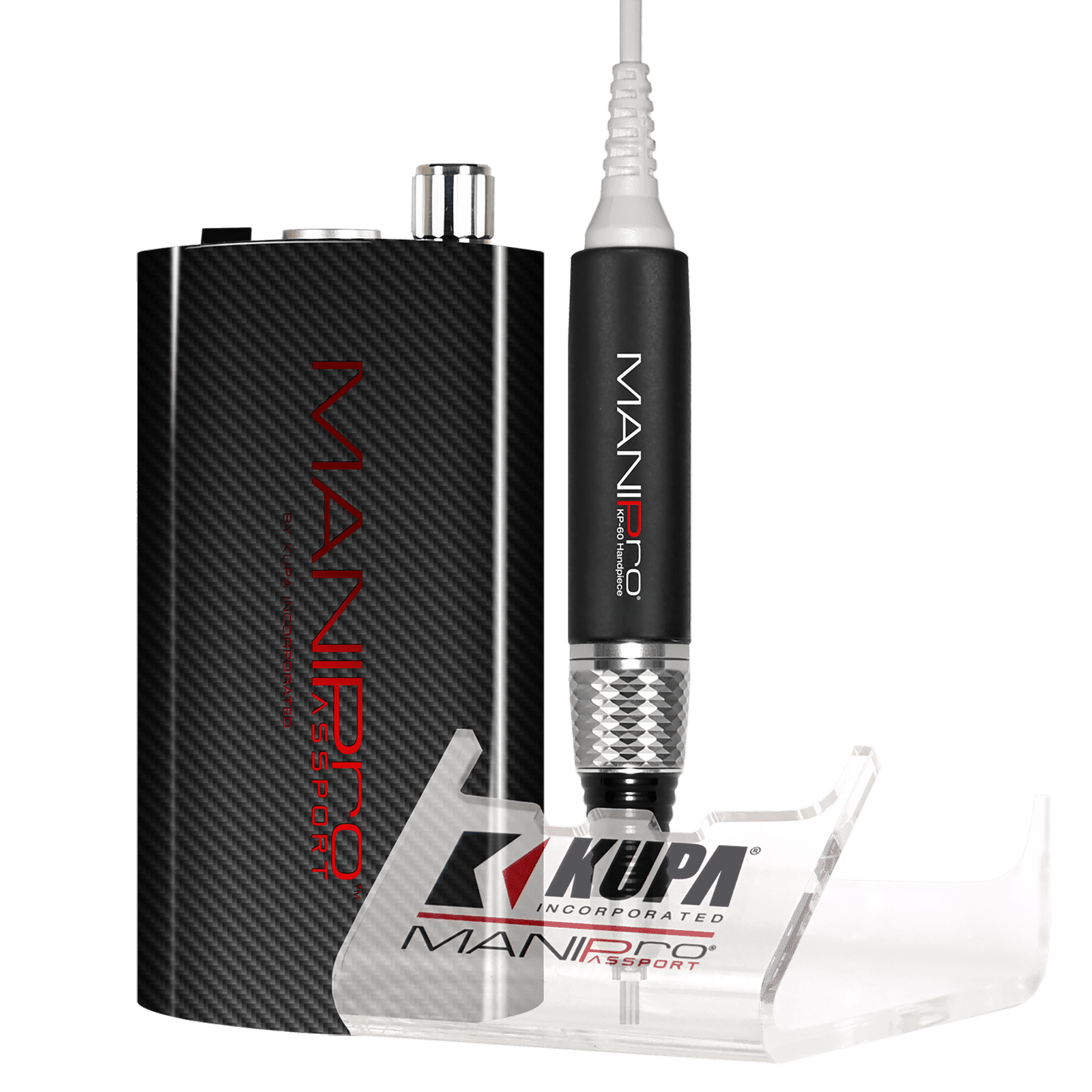 Kupa ManiPro Passport Nail Drill - Professional Electric Nail File | KP-60 - Charcoal 410221 - The Nail Superstore