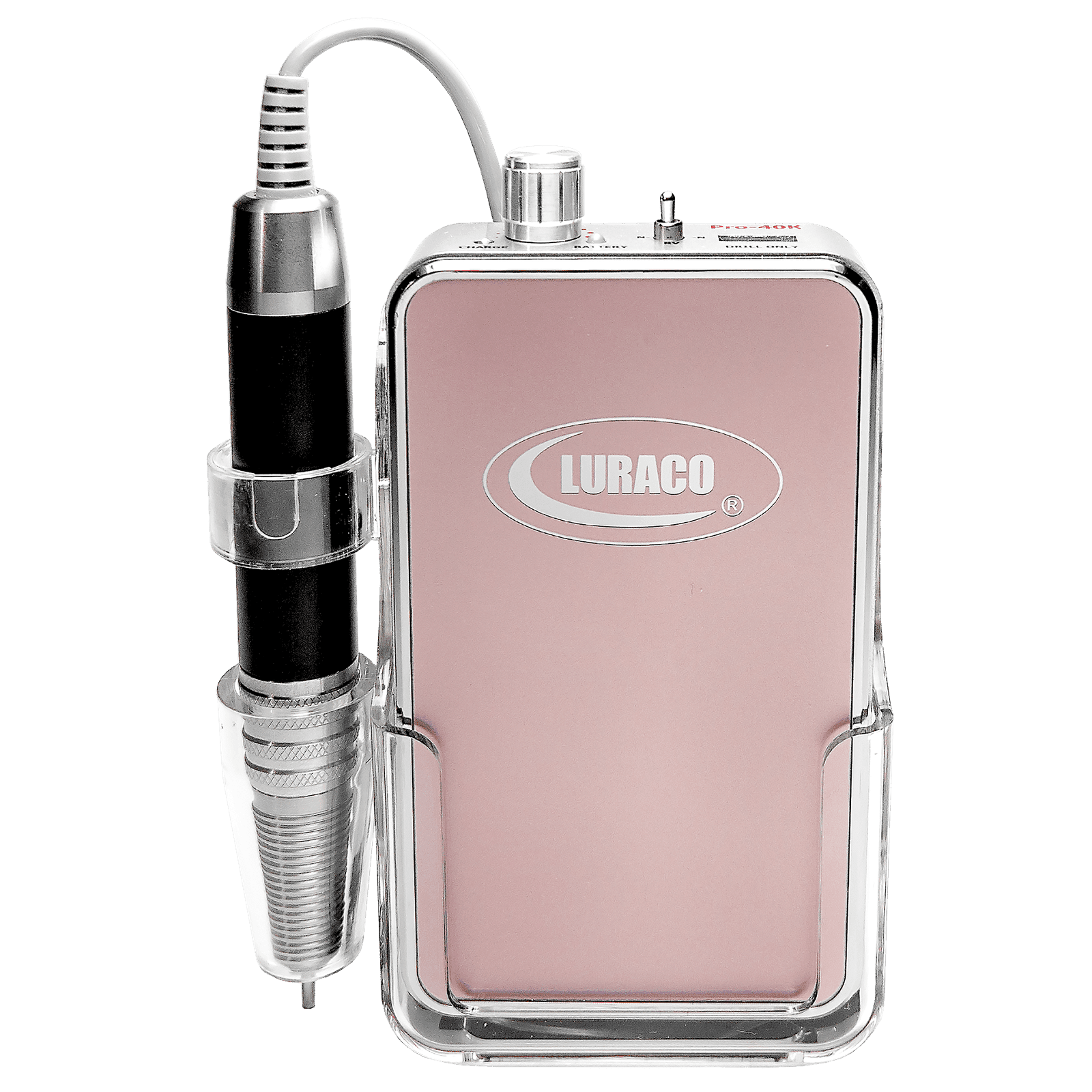 Luraco Pro 40K Electric Nail File | Professional Quality, Portable & Rechargeable - Rose Gold 410227 - The Nail Superstore