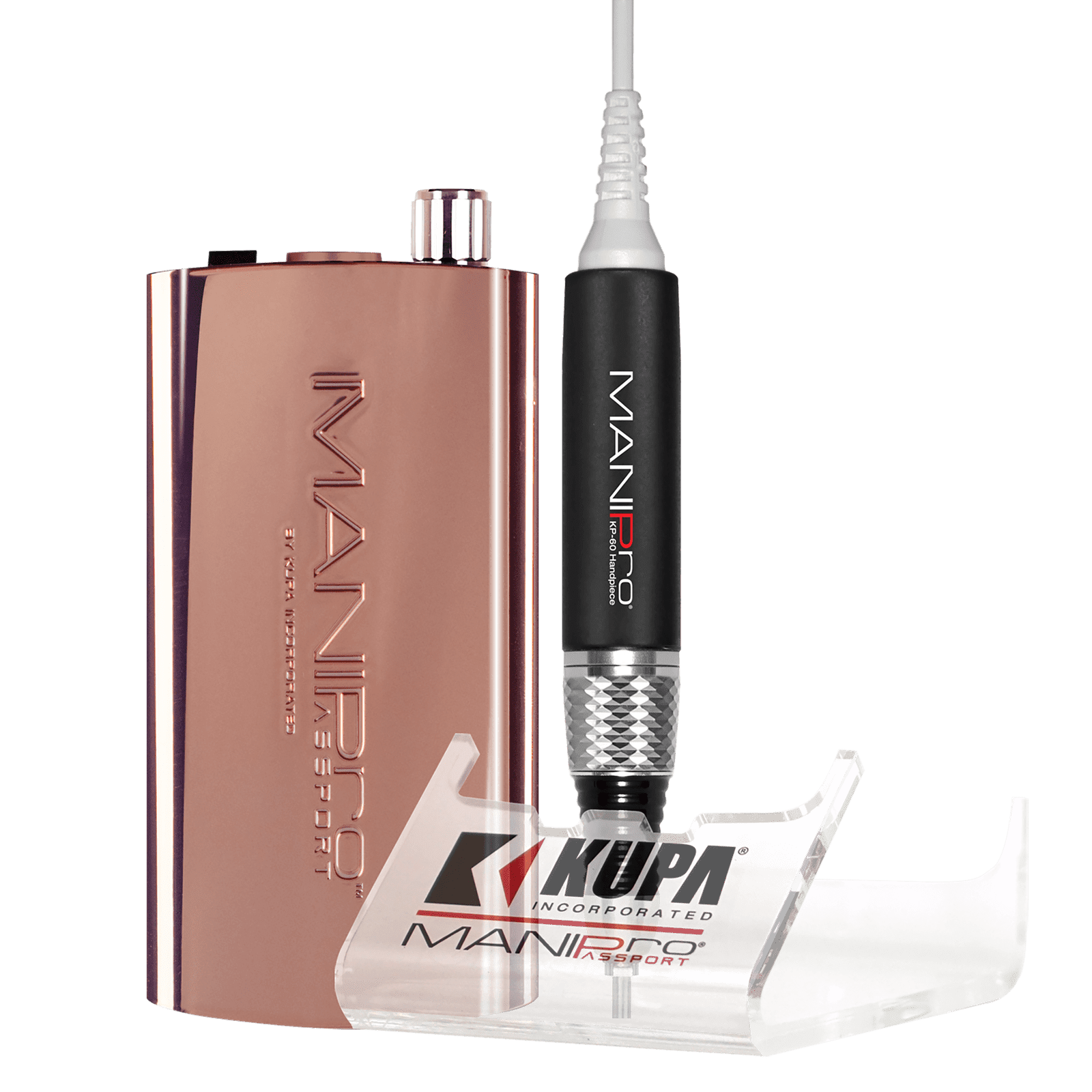 Kupa ManiPro Passport Nail Drill - Professional Electric Nail File | KP-60 - Rose 410250 - The Nail Superstore