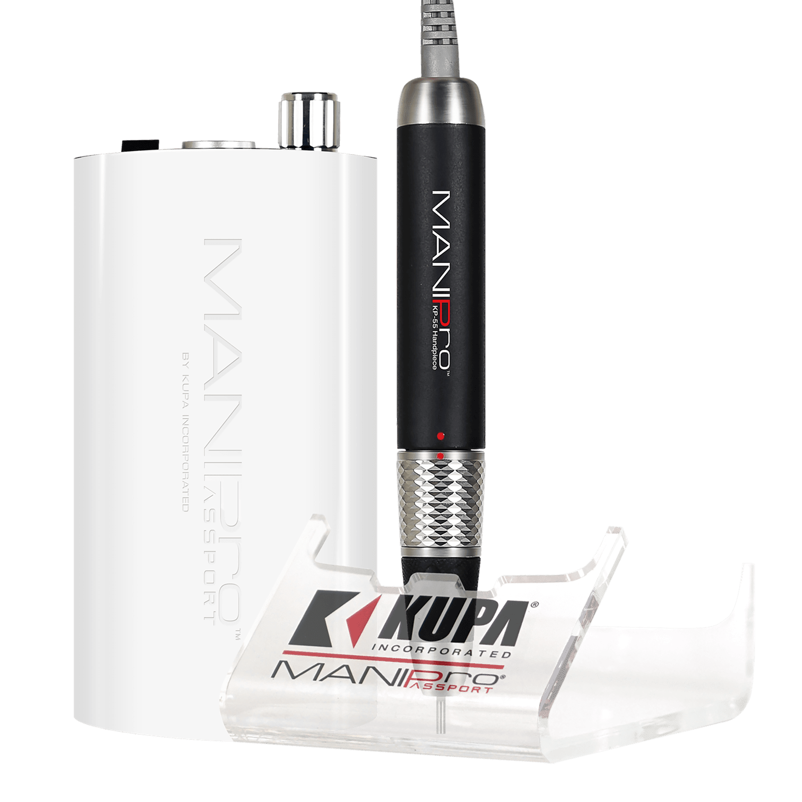 Kupa ManiPro Passport Nail Drill - Professional Electric Nail File | KP-55 - White 410252 - The Nail Superstore