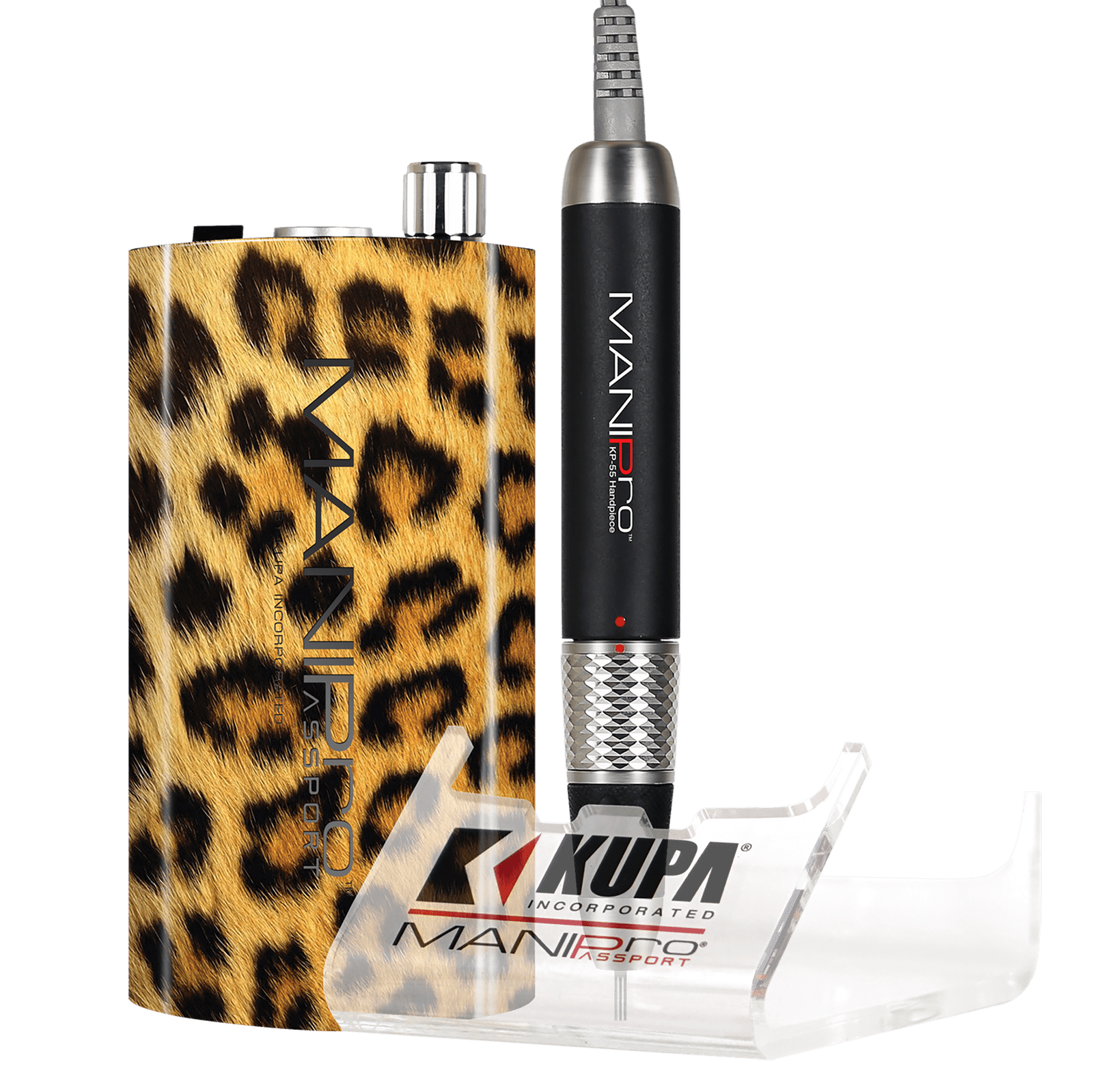 Kupa ManiPro Passport Nail Drill - Professional Electric Nail File | KP-55 - Cheetah 410256 - The Nail Superstore