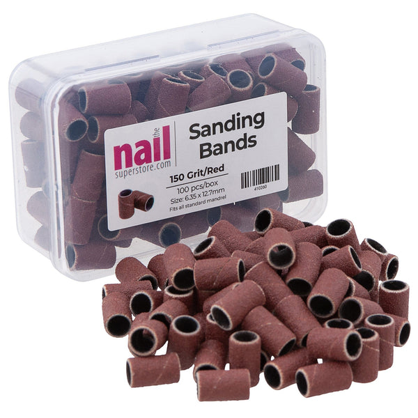 MX - Premium Sanding Band | Brown - Medium - Grit #150 - 100 pcs 410260 - The Nail Superstore