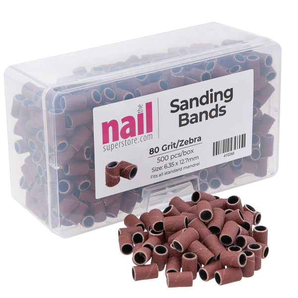 MX - Premium Sanding Band | Brown - Coarse - Grit  #80 - 500 pcs 410265 - The Nail Superstore