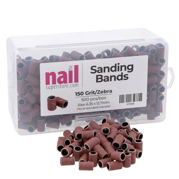 MX - Premium Sanding Band | Brown - Medium - Grit #150 - 500 pcs 410266 - The Nail Superstore