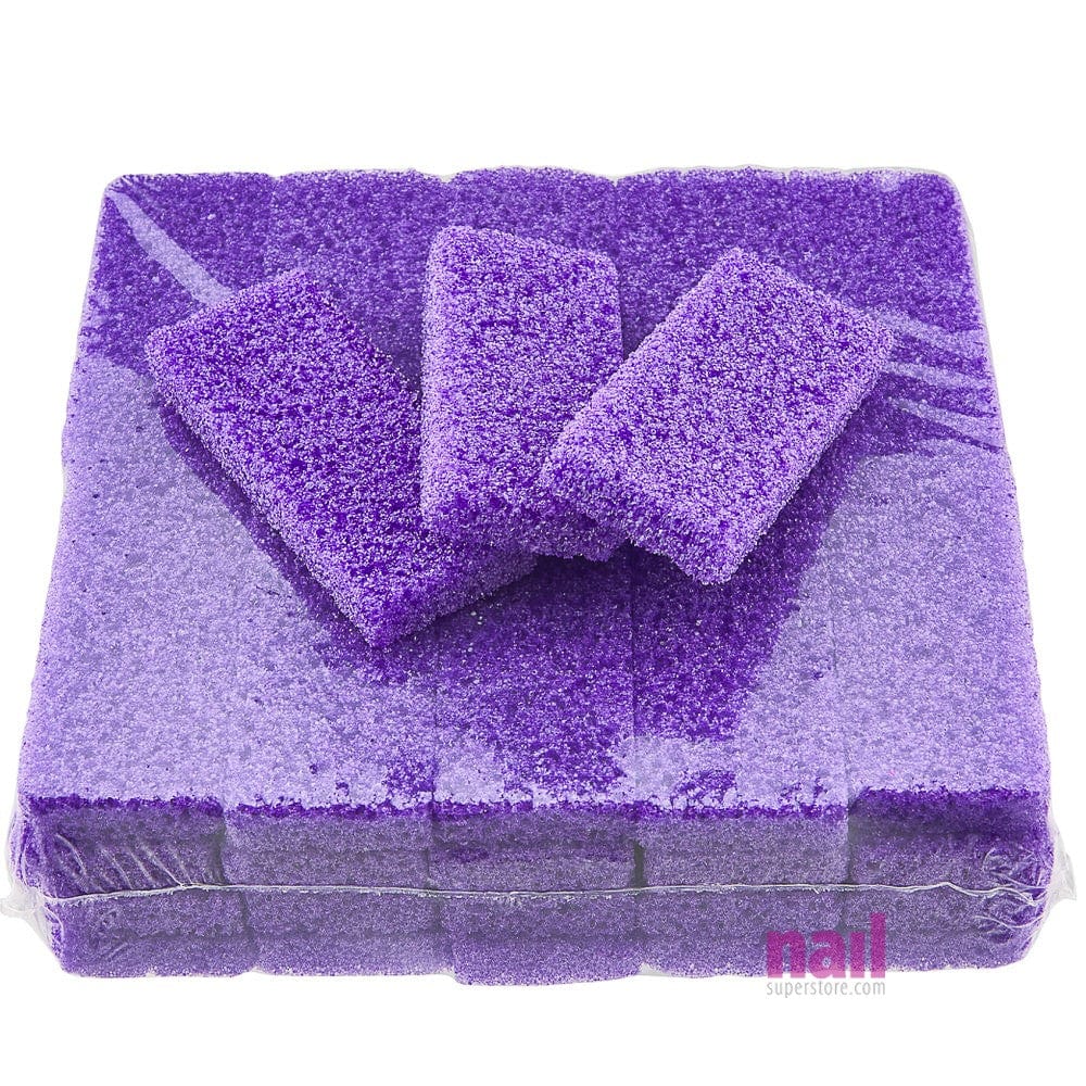 Disposable Pedicure Pumice Sponge - Box of 400 pieces purple disposable pedicure pumice pads for salon callus removal and exfoliation